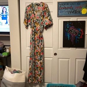 America and Beyond Floral and Cheetah Romper